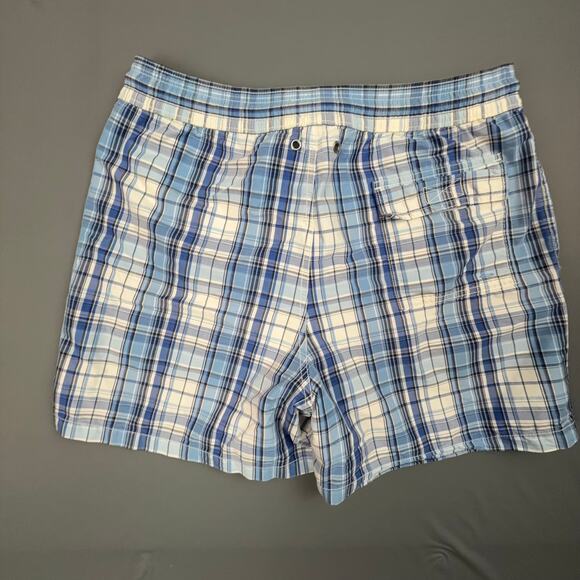 Polo Ralph Lauren Blue Plaid Swim Trunks Medium - Picture 2 of 7